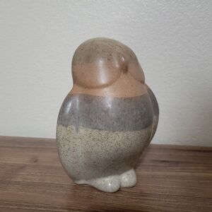 Padilla Owl Figurine Earth Tones Ombre Pottery 6-Inch Rodolfo